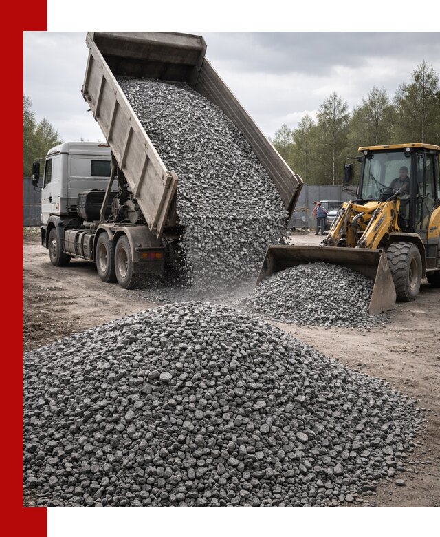 Доставка и продажа щебня гранитного в чайковском