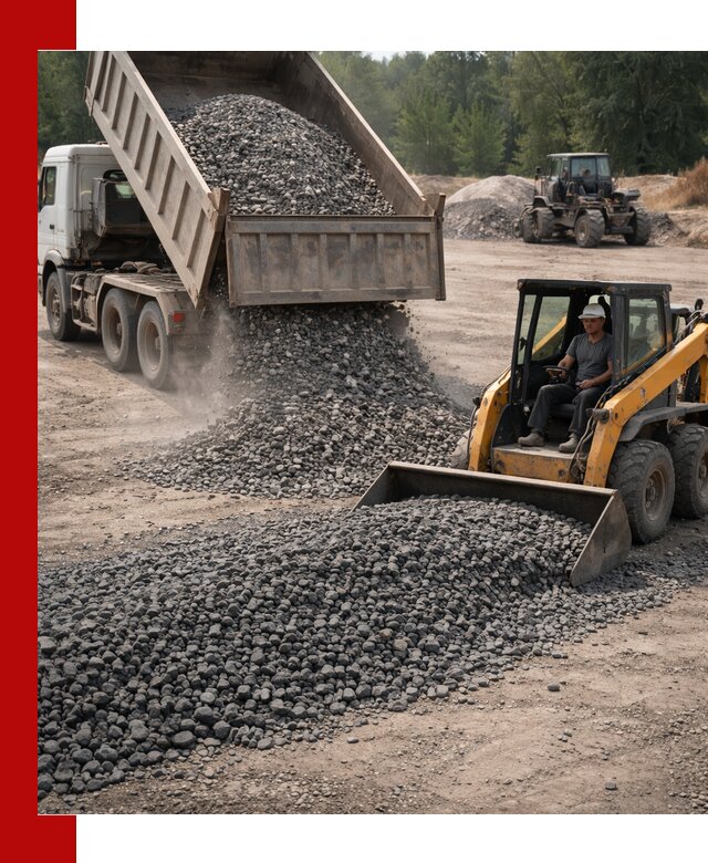 Гранитный щебень фракция 40-70 с доставкой в чайковском