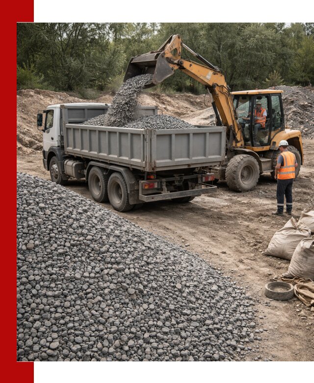 Доставка гравийного щебня в чайковском оптом и в розницу