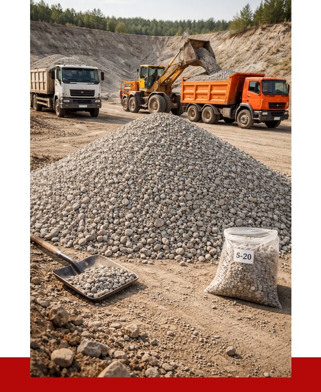 Доломитовый щебень фр. 5-20 в чайковском от 4251 р. | ПРОНЕРУДЧкв