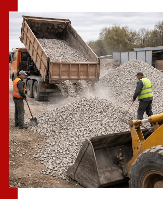 Доломитовый щебень фракции 5-20 с доставкой в чайковском