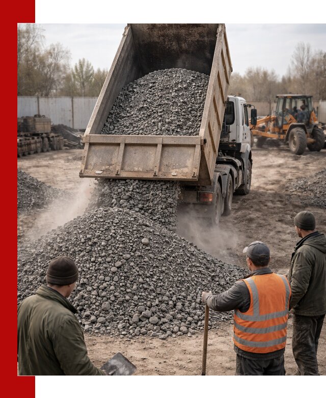 Доставка шлакового щебня в удобные сроки по выгодной цене в чайковском