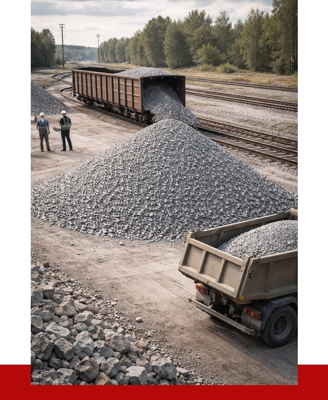 Железнодорожный щебень 20-60 в чайковском от 1721 р. | ПРОНЕРУДЧкв
