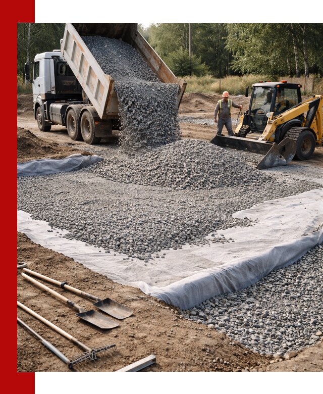 Щебень для фундамента с доставкой в чайковском