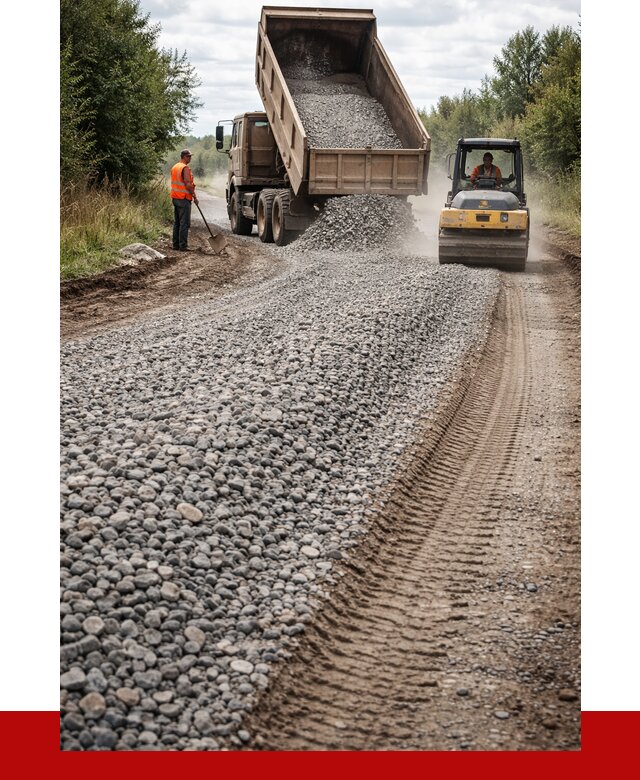 Щебень для отсыпки дороги в чайковском от 2733 р. ПРОНЕРУДЧкв