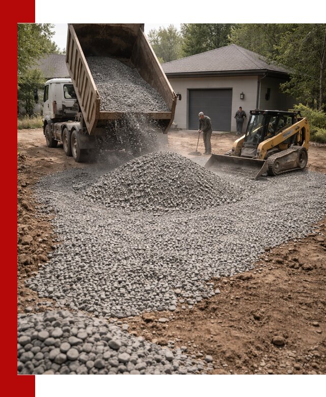 Щебень для парковки в чайковском: доставка и укладка качественного материала