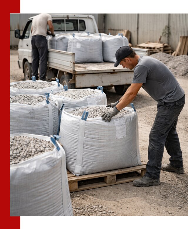 Доставка щебня в мешках по выгодным ценам в чайковском