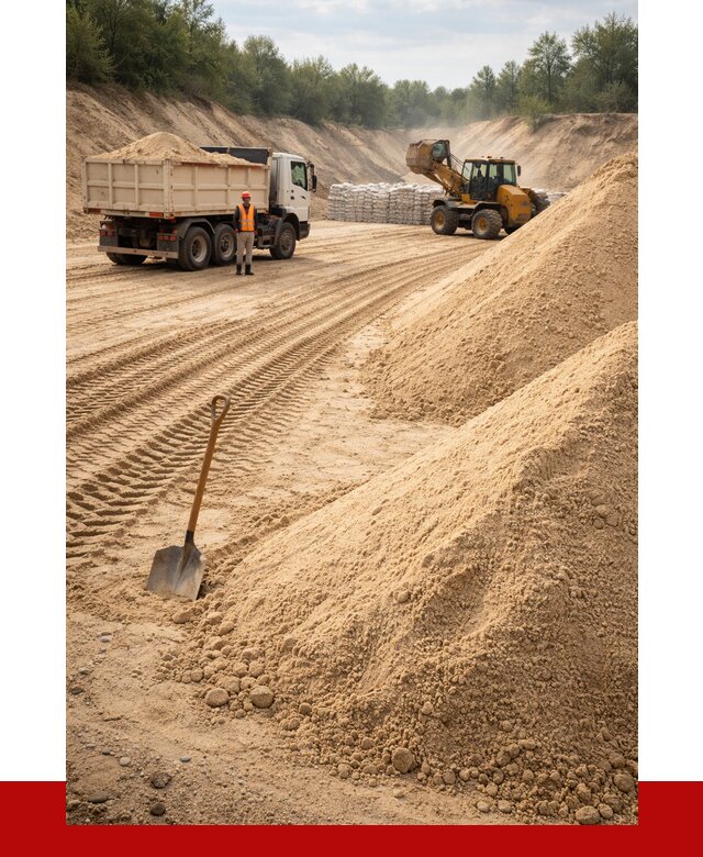 Карьерный песок мелкозернистый в чайковском от 9109 р. | ПРОНЕРУДЧкв