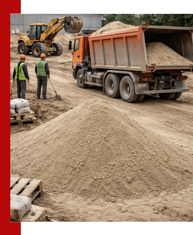 Доставка и продажа мытого речного песка в чайковском