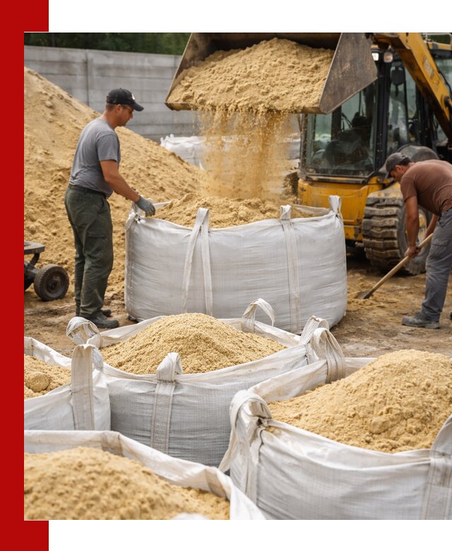 Поставка качественного песка для кладки в чайковском