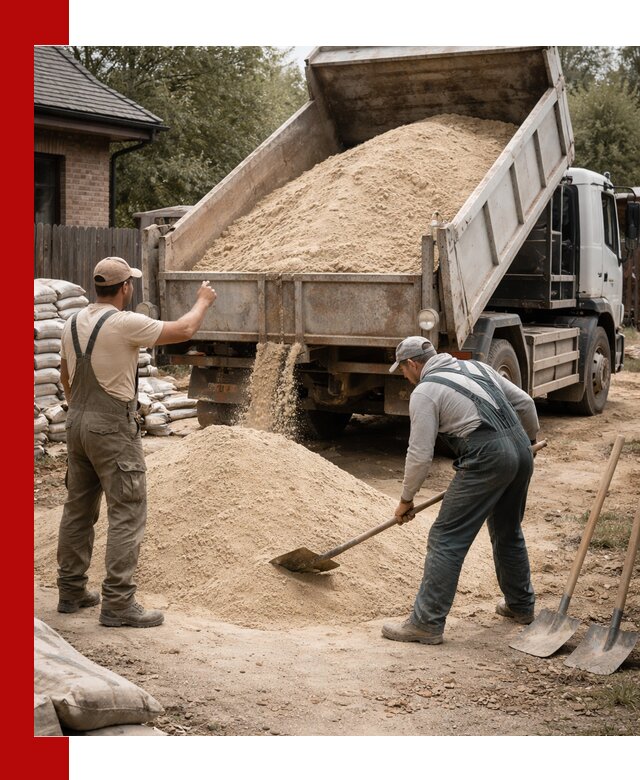 Песок для штукатурки с доставкой в чайковском качественный и чистый