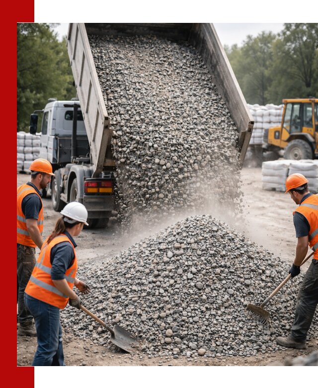 Доставка гравия и камня в чайковском оптом и в розницу