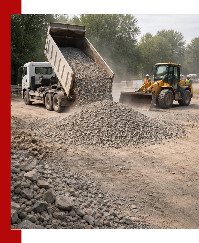 Гравий фракция 5–20 доставка в чайковском оптом и в розницу