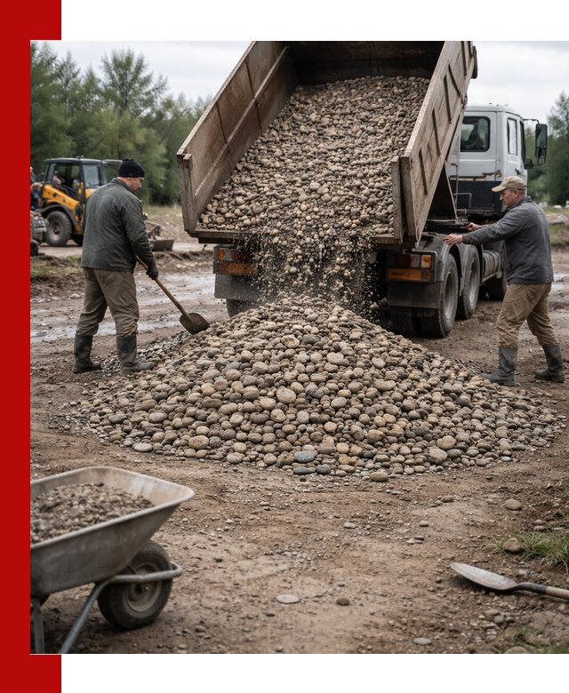 Доставка гальки речной оптом и в розницу в чайковском