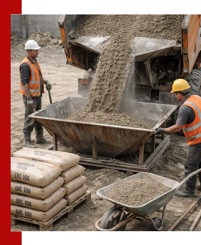 Доставка цементно-песчаной смеси М100 в чайковском