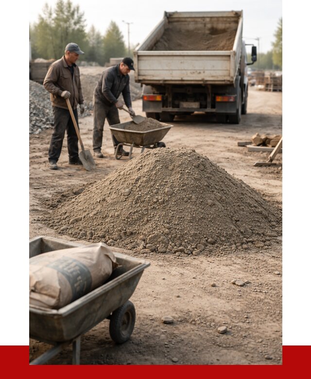 Цементно-песчаная смесь М150 в чайковском от 4757 р. | ПРОНЕРУДЧкв