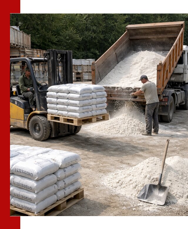 Доставка строительной извести оптом и в розницу в чайковском