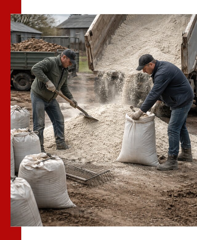 Доставка извести пушонки в чайковском оптом и мелким оптом