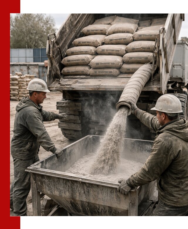 Доставка цемента М400 в чайковском оптом и в розницу