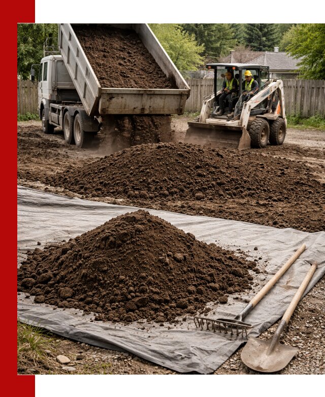 Грунт для отсыпки участка с доставкой в чайковском