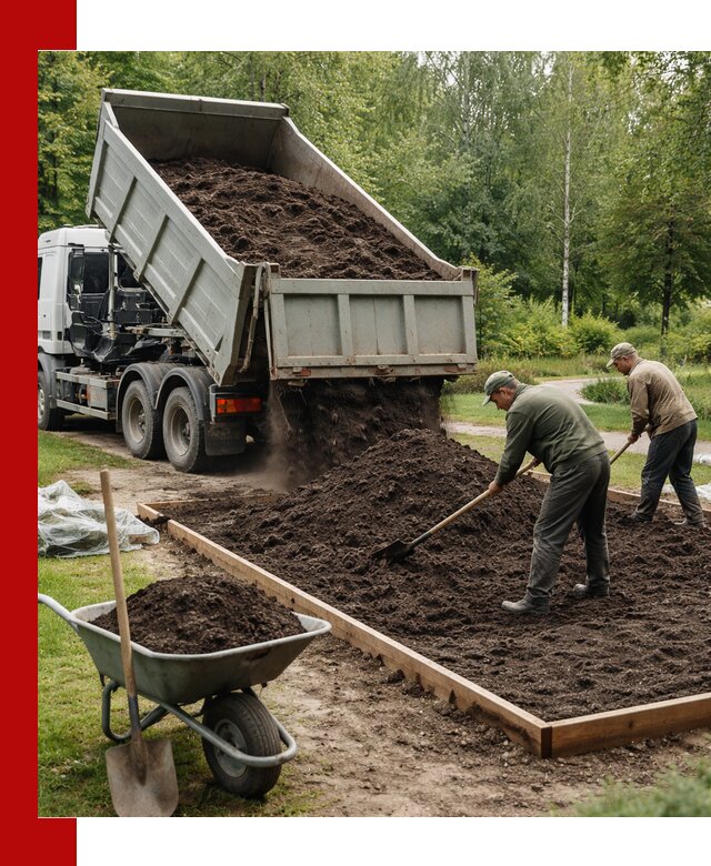 Доставка грунта для озеленения и благоустройства в чайковском