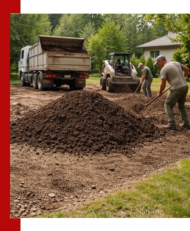 Доставка и укладка грунта для газона в чайковском