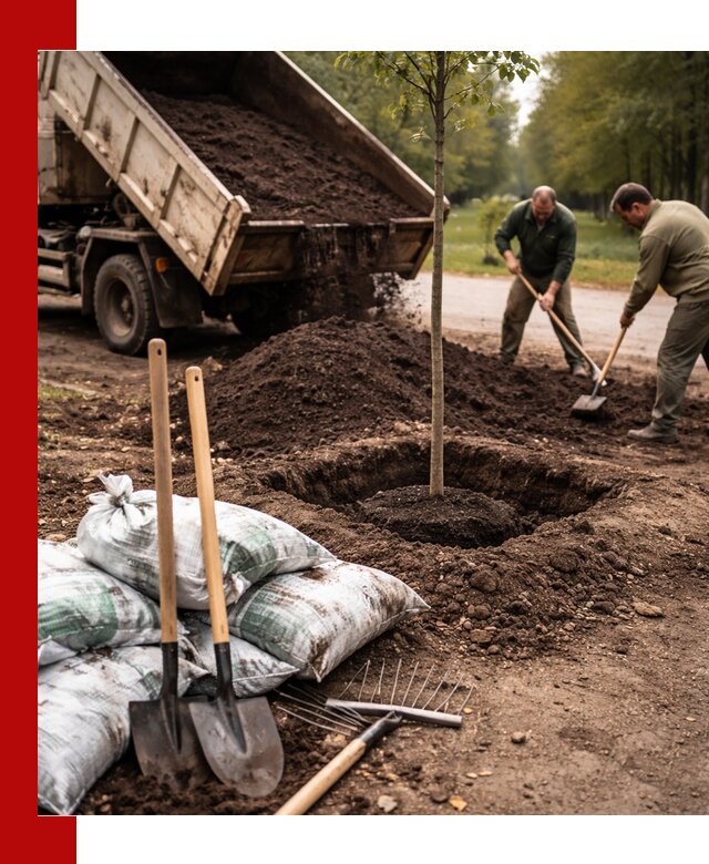 Грунт для посадки деревьев в чайковском — доставка и подготовка почвы