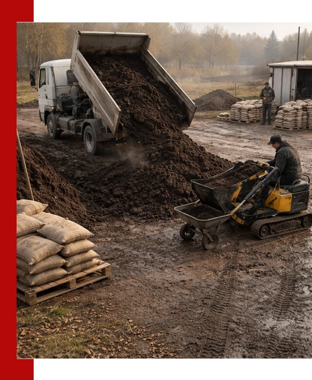 Кислый торф в доставке по выгодным ценам в чайковском