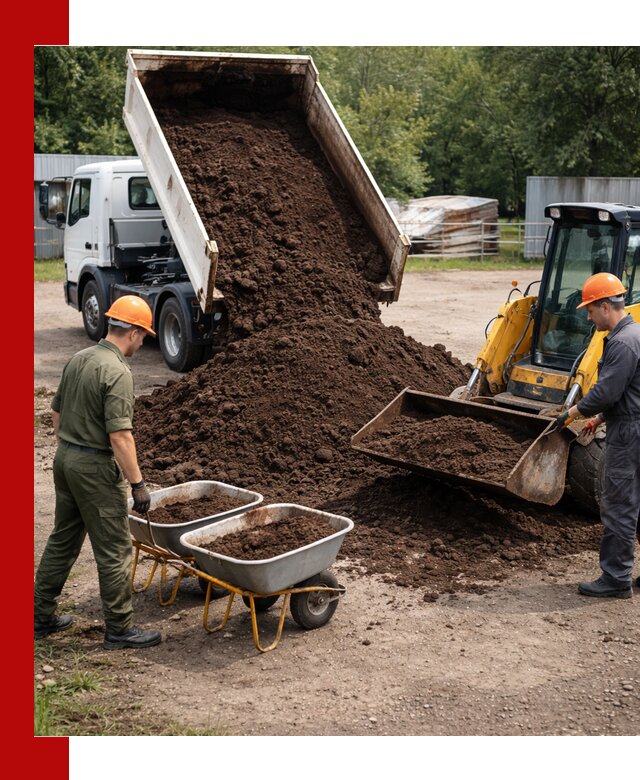 Доставка торфо-земляной смеси в чайковском для огорода и ландшафта