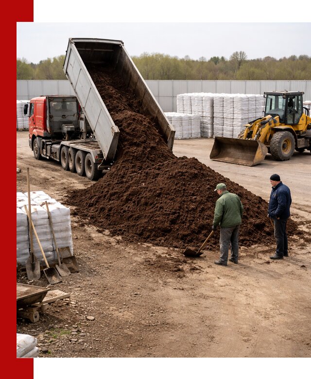 Доставка торфяных смесей оптом и в розницу в чайковском