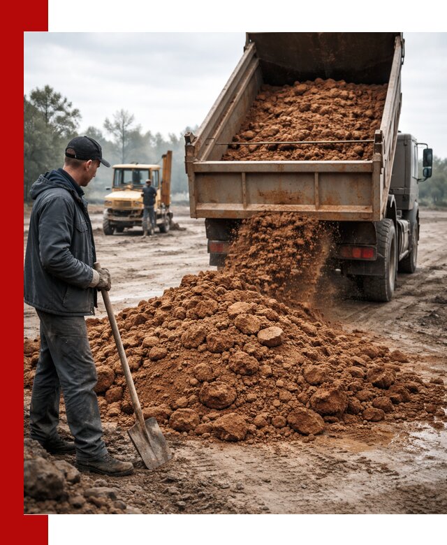 Глина для засыпки в чайковском с доставкой самосвалами