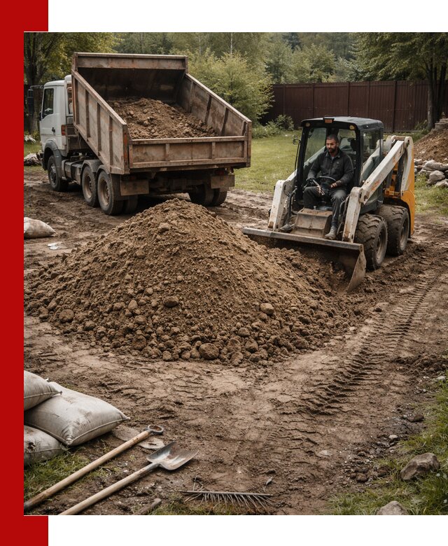 Суглинок для планировки участков в чайковском с доставкой и выгрузкой