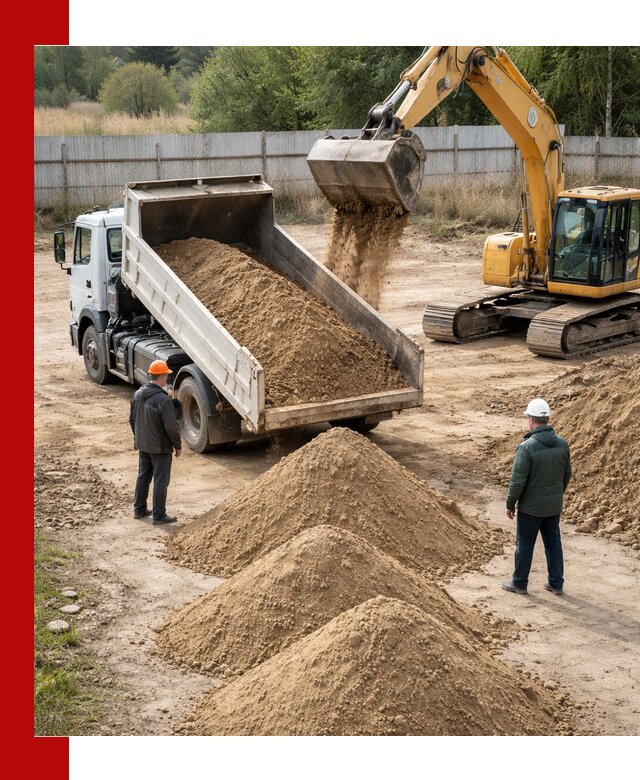Доставка супеси вагонными и автопартиями в чайковском