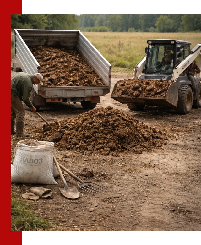 Доставка конского навоза в чайковском с разгрузкой и доставкой на объект