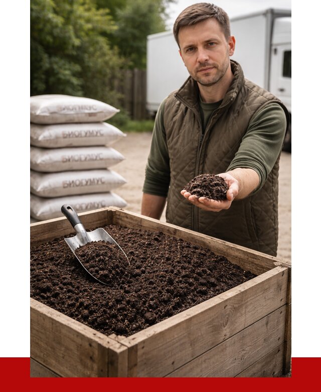 Купить биогумус в чайковском с доставкой от 8603 р. за куб | ПРОНЕРУДЧкв