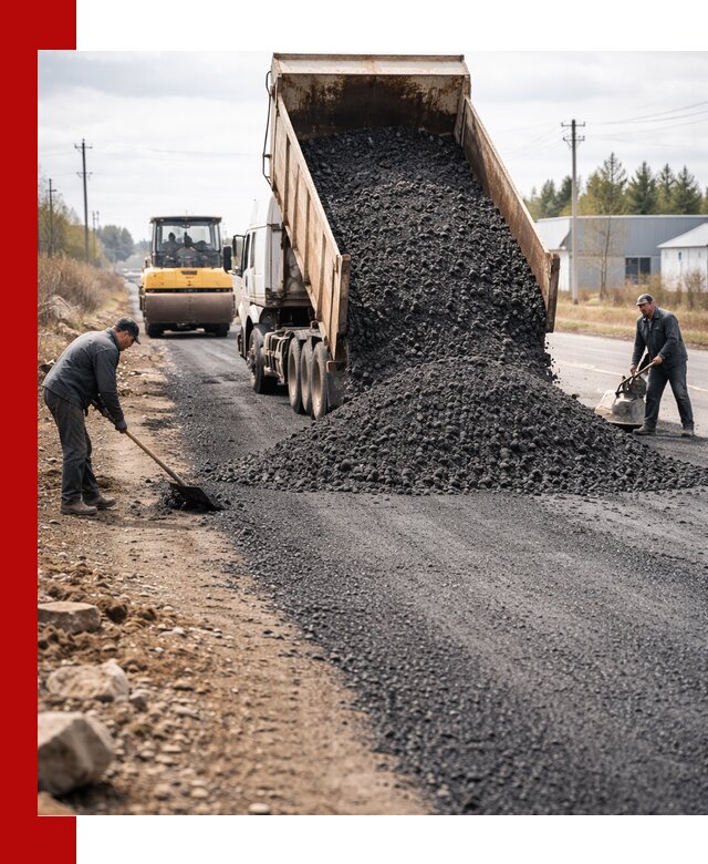 Асфальтовая крошка для дорог в чайковском — поставка и доставка