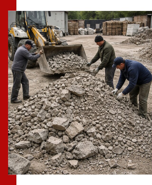 Демонтаж и вывоз бой бетона в чайковском