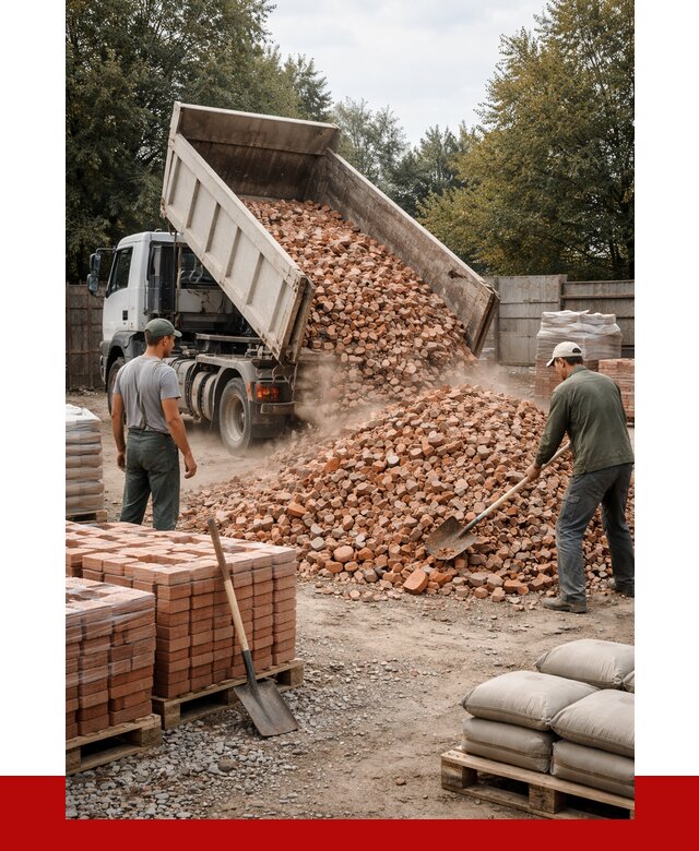Бой кирпича в чайковском с доставкой от 4251 руб/куб | ПРОНЕРУДЧкв