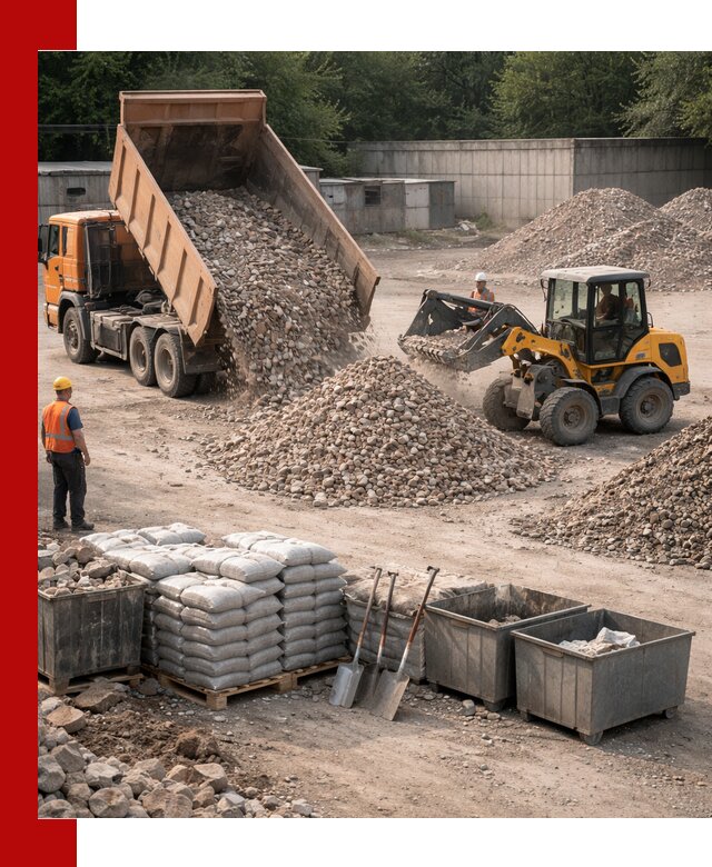 Вторичные материалы для отсыпки в чайковском — поставка и доставка