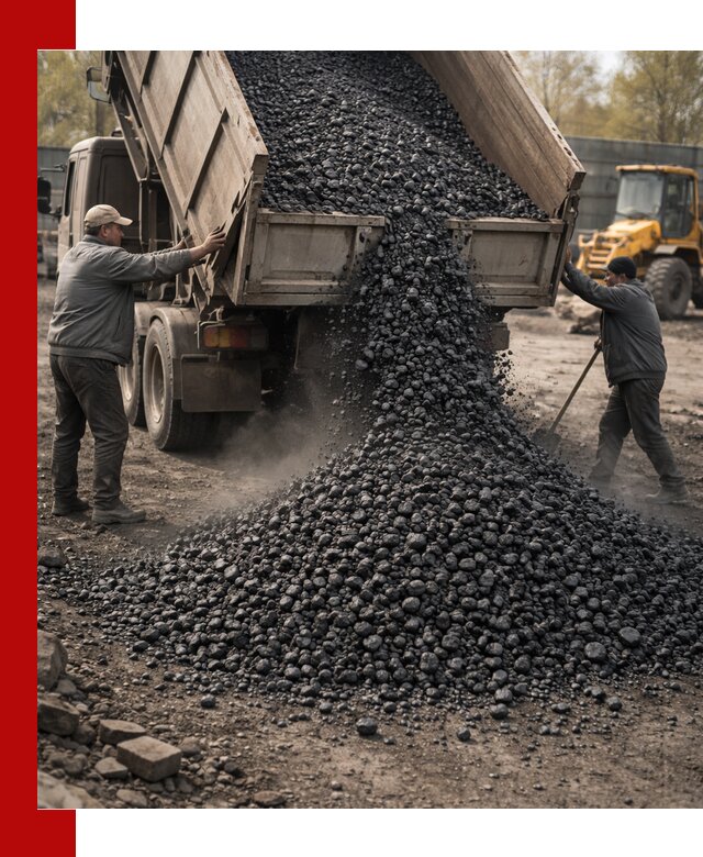 Доставка угля семечка самосвалами в чайковском