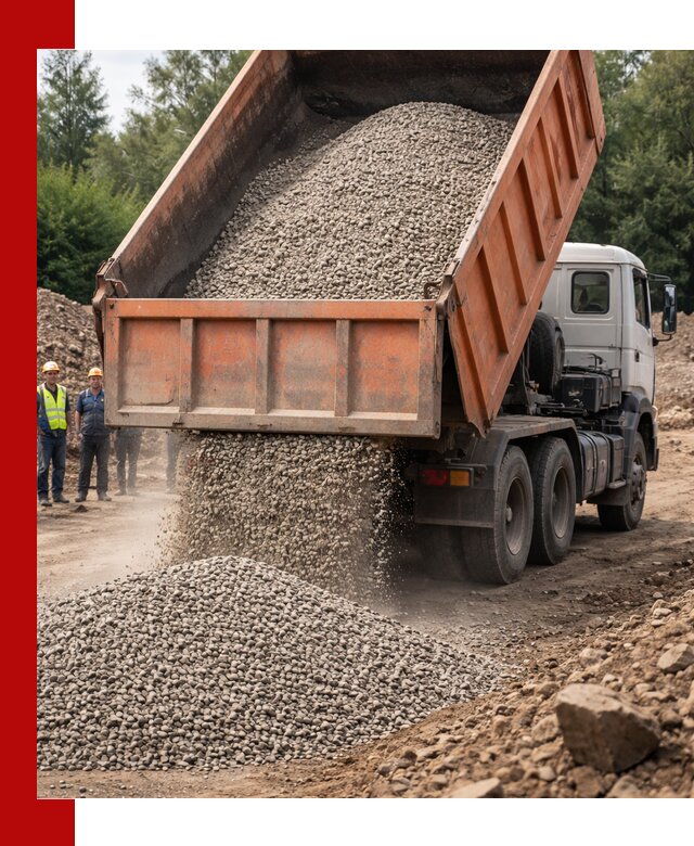 Доставка сыпучих материалов самосвалом в чайковском быстро и надежно