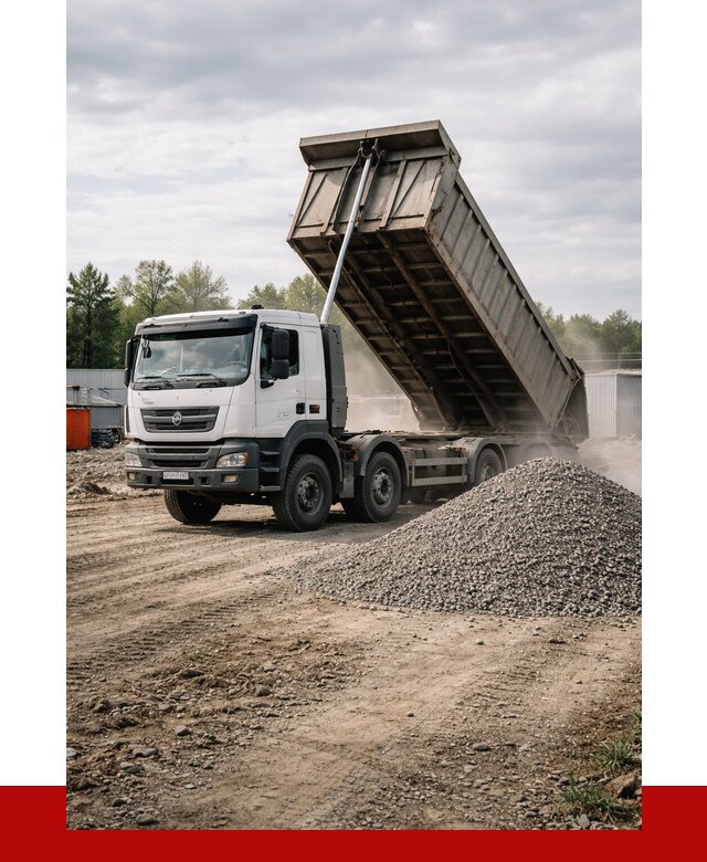 Доставка самосвалом 40 кубов в чайковском от 9109 р. | ПРОНЕРУДЧкв