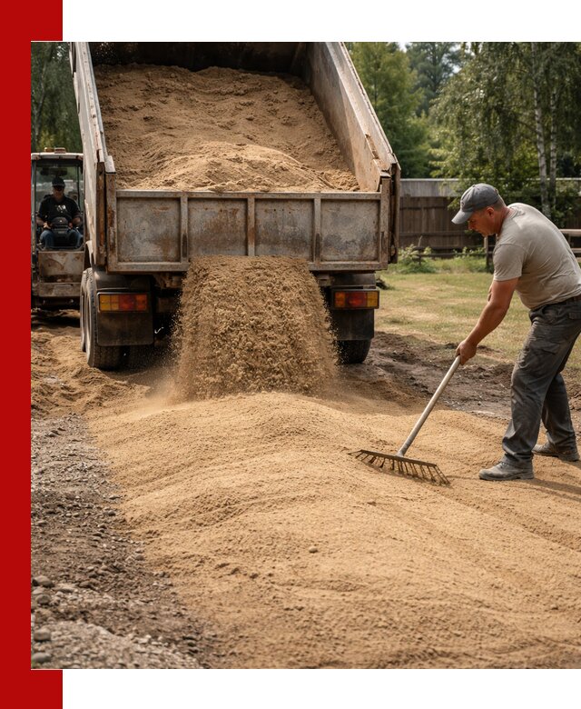 Отсыпка участка песком в чайковском быстро и качественно