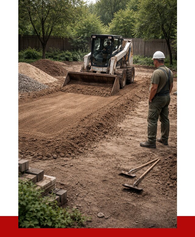 Выравнивание участка под ключ в чайковском от 3542 р. | ПРОНЕРУДЧкв