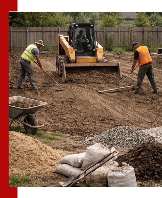 Выравнивание участка под строительство и благоустройство в чайковском