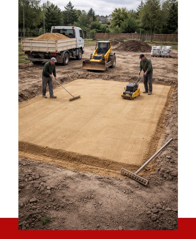 Устройство песчаной подушки в чайковском от 4554 р. ПРОНЕРУДЧкв