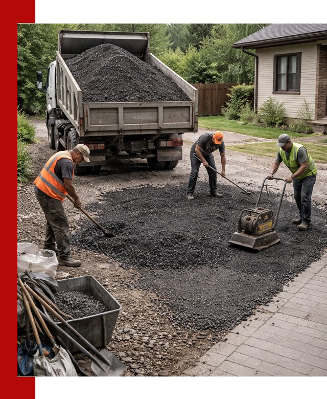Асфальтовая крошка для двора с доставкой в чайковском